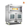Room Temp.~110℃/400℃ Oven / Proofer Gas Stainless Steel Door Combined Oven