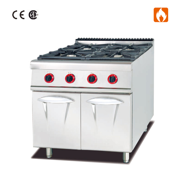 Gas Range With 4-Burner With Cabinet