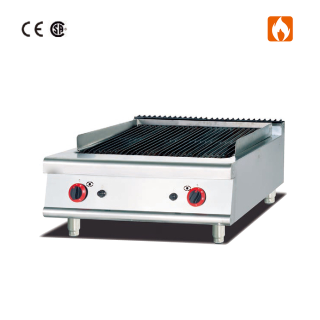 800x900x460mm Counter Top Gas Lava Rock Grill
