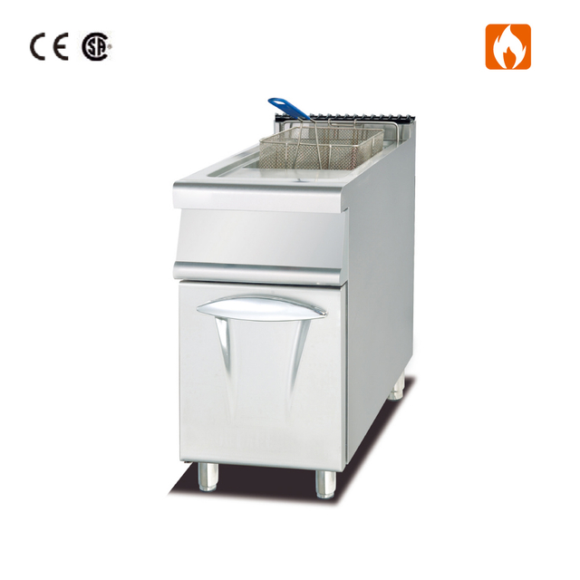 Gas Fryer(1-Tank&1-Basket) with Cabinet