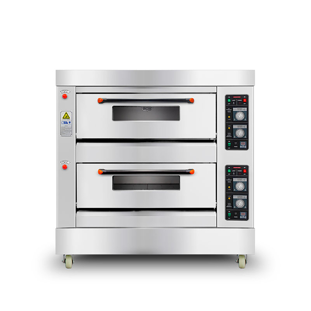 1310*850*1400mm 2-Deck 4-Tray Gas Deck Oven