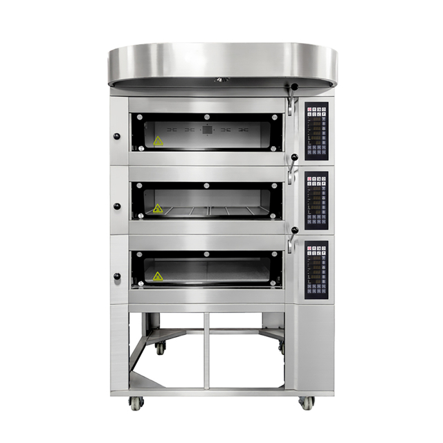 1240*1600*2000mm 3-Deck 6-Tray Electric Deck Oven