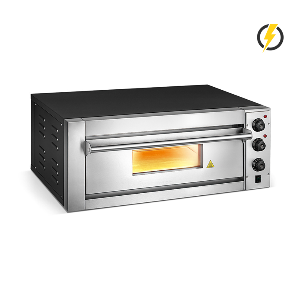 Electric Pizza Oven Stainless Steel Door Commercial Pizza Oven Knob Control