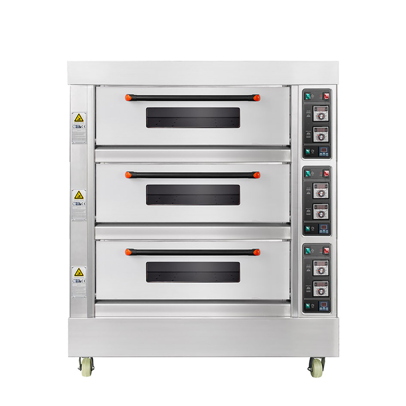1260*850*1640mm 3-Deck 6-Tray Electric Deck Oven