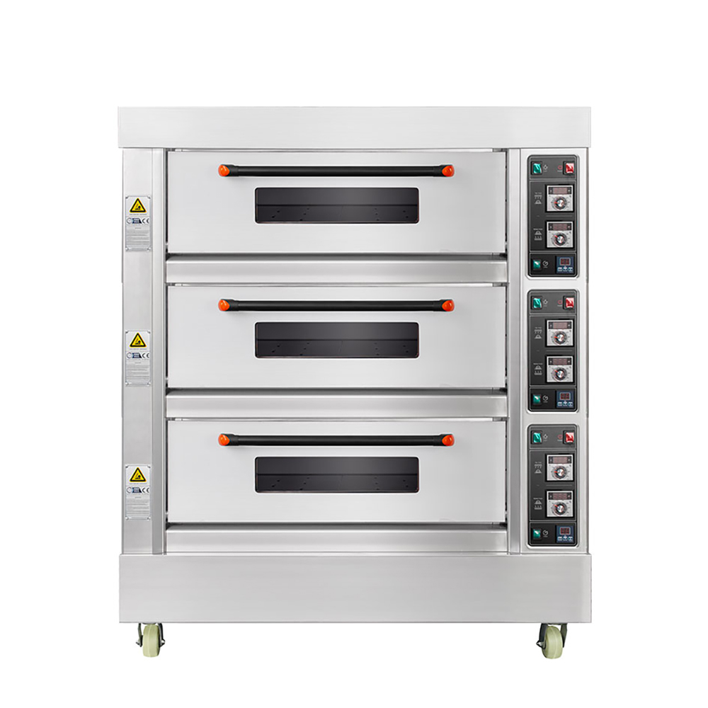 1260*850*1640mm 3-Deck 6-Tray Electric Deck Oven