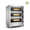 Room Temp.~400℃ 3 layer 6 trays Tempered Glass Door Deck Oven Instrument Control