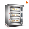 Room Temp.~400℃ 3 layers 6 trays Gas Oven Deck Oven Computer Control