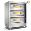 Room Temp.~350/℃400℃ 3 layers 3 trays Electric Oven Deck Oven Knob Control/Instrument Control 