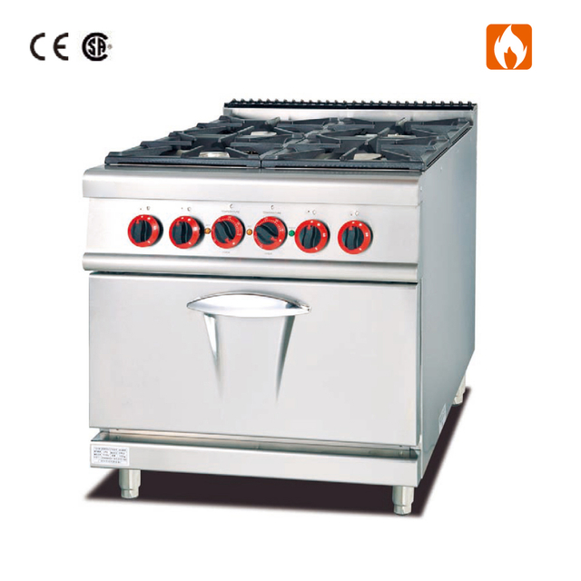 Gas Range With 4-Burner&Electric Oven