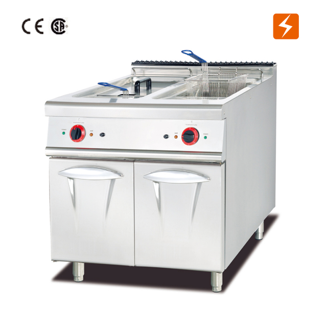 Electric Fryer(2-Tank&2-Basket) with Cabinet