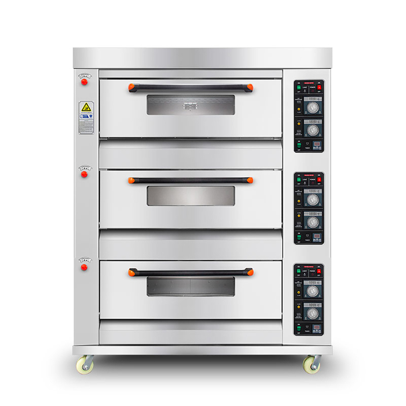 1310*850*1680mm 3-Deck 6-Tray Gas Deck Oven