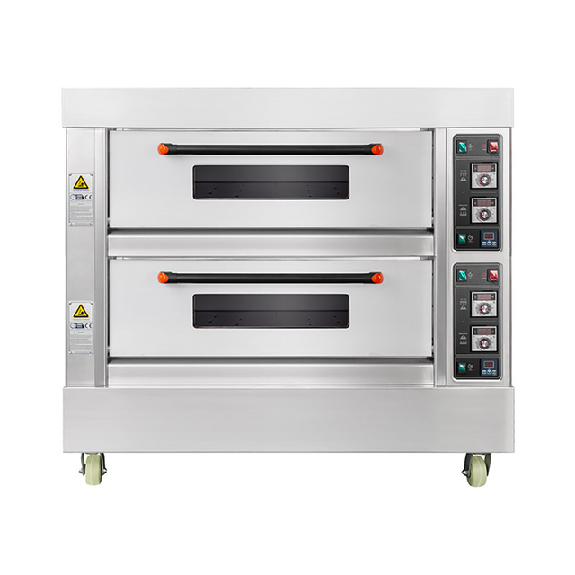 1260*850*1273mm 2-Deck 4-Tray Electric Deck Oven