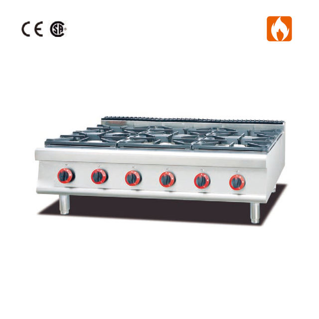 Counter Top Gas Range With 6-Burner