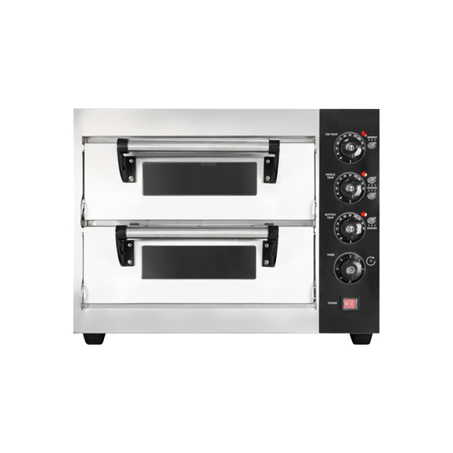 600*520*470mm Double Deck Pizza Oven