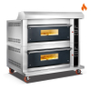 Room Temp.~400℃ 2 layers 4 trays Gas Tempered Glass Door Oven Deck Oven Computer Control 